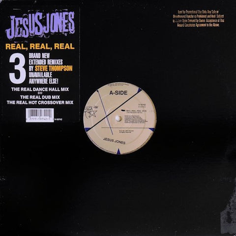 Jesus Jones – Real, Real, Real - Mint- 12" Single Record 1991 SBK USA Promo Vinyl - Alternative Rock / Synth-pop / Indie Rock