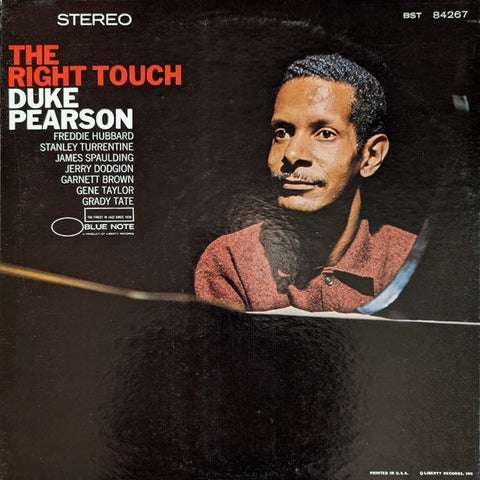 Duke Pearson – The Right Touch (1967) - VG+ LP Record 1971 Blue Note USA Vinyl - Jazz / Soul-Jazz / Post Bop
