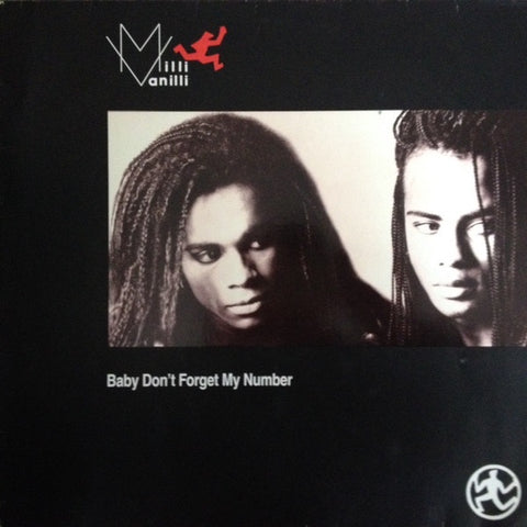 Milli Vanilli – Baby Don't Forget My Number - VG+ (Poor cover) 12" Single Record 1988 Hansa Europe Vinyl - Synth-pop / Dub