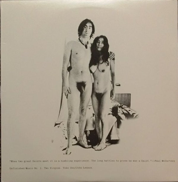 John Lennon / Yoko Ono ‎– Unfinished Music No. 1: Two Virgins - VG+ LP Record 1968 Apple USA Vinyl - Rock / Experimental / Avantgarde - Shuga Records