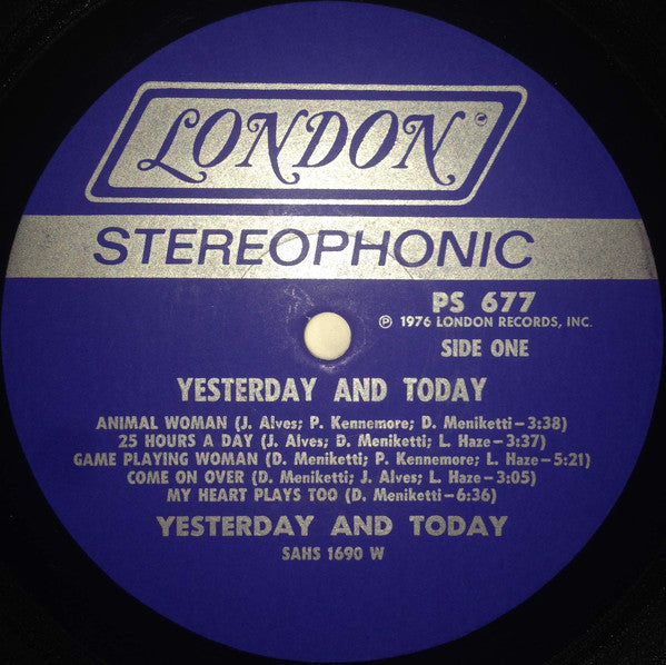 Yesterday And Today – Yesterday And Today - VG+ LP Record 1976 London USA Vinyl - Hard Rock - Shuga Records