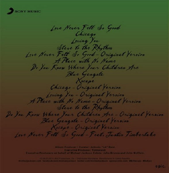 Michael Jackson - Xscape (2014) - New 2 LP Record 2020 Netherlands Import Random Colored Vinyl - Synth-pop