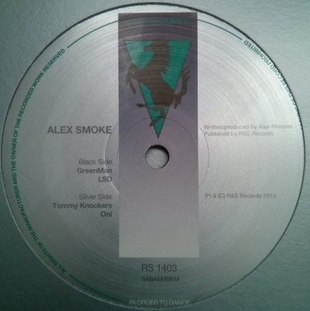 Alex Smoke – RS1403 - New 12" Single Record 2014 UK Import R & S Vinyl - Tech House