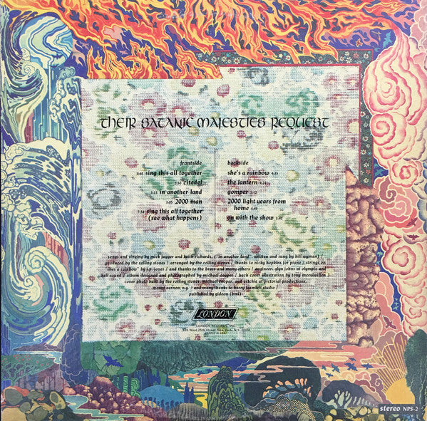 The Rolling Stones ‎– Their Satanic Majesties Request - Mint- LP Record 1967 London USA (Non 3D) Vinyl & Inner Sleeve -  Psychedelic Rock / Classic Rock - Shuga Records