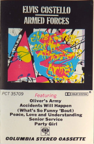Elvis Costello – Armed Forces - Used Cassette 1979 Columbia Tape - New Wave / Rock