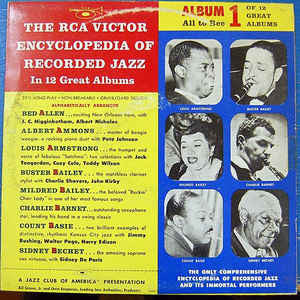Various – The RCA Victor Encyclopedia Of Recorded Jazz: Album 1 - VG+ 10" 1956 Mono USA - Jazz