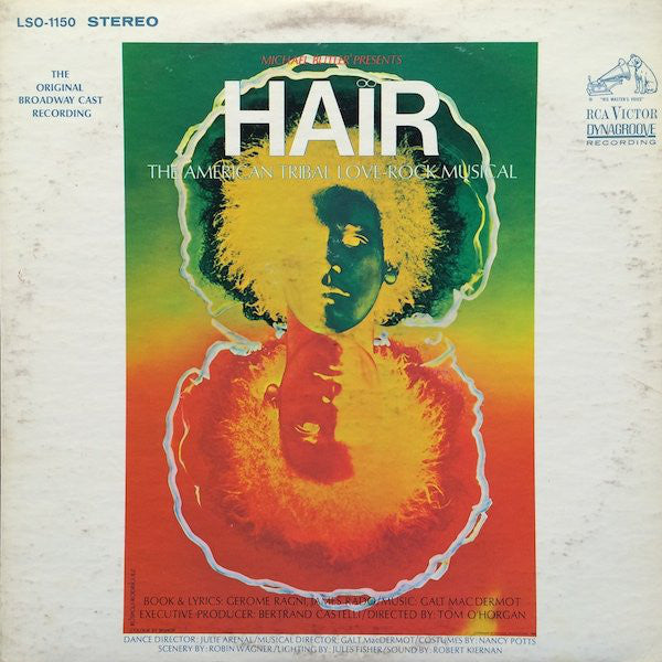 Various ‎– Hair - The American Tribal Love-Rock Musical - VG+ Lp Record 1968 USA Stereo Vinyl - Original Broadway Cast - Shuga Records