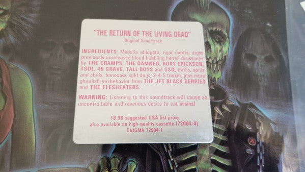 Various – The Return Of The Living Dead - Mint- LP Record 1985 Enigma USA Vinyl - Soundtrack / Psychobilly - Shuga Records