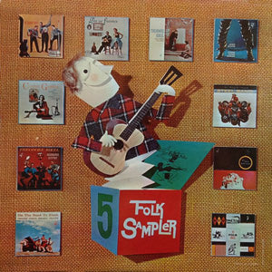 Various ‎– Folk Sampler 5 - VG+ Lp Record 1959 Elektra USA Mono Vinyl & Booklet - Folk - Shuga Records