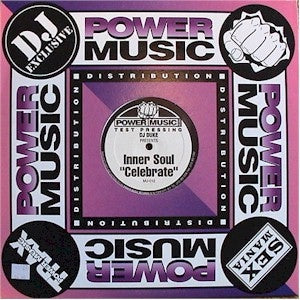 DJ Duke Presents Inner Soul – Celebrate - Mint- 12" Single Record 1994 Power Music USA Promo Test Pressing Clear Blue Vinyl - Deep House
