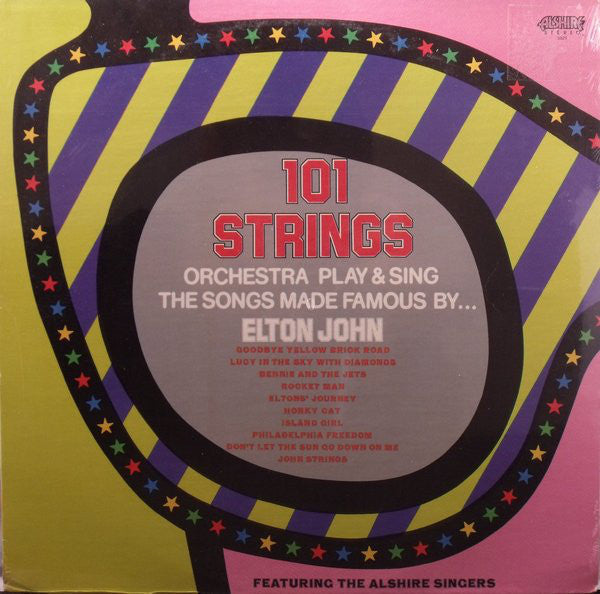 101 Strings Orchestra Play & Sing The Songs Made Famous By Elton John - VG+ 1976 USA Jazz - Shuga Records Chicago
