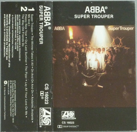 ABBA - Super Trouper - Used Cassette 1980 Atlantic Tape - Pop / Disco / Electronic