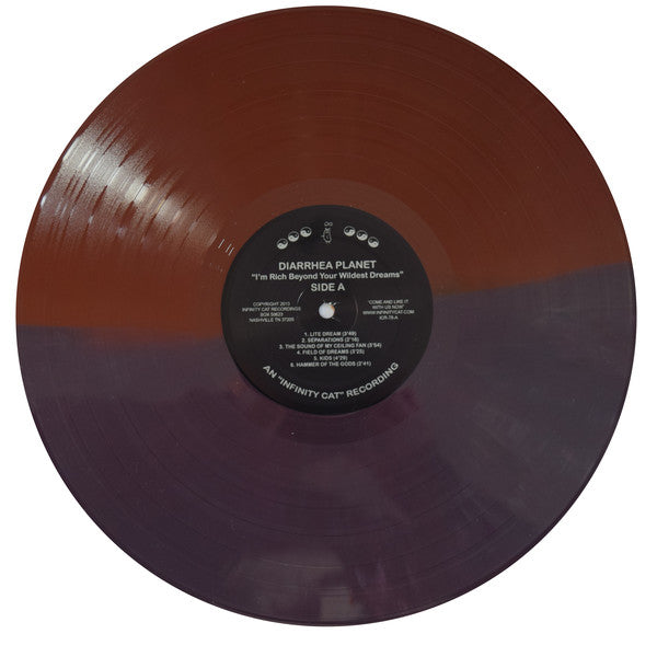 Diarrhea Planet – I'm Rich Beyond Your Wildest Dreams - Mint- LP Record 2014 Infinity Cat USA Maroon / Purple Split Vinyl - Garage Rock / Punk - Shuga Records
