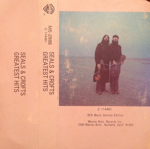 Seals & Crofts – Greatest Hits - Used Cassette 1975 Warner Bros. Tape - Folk Rock / Acoustic