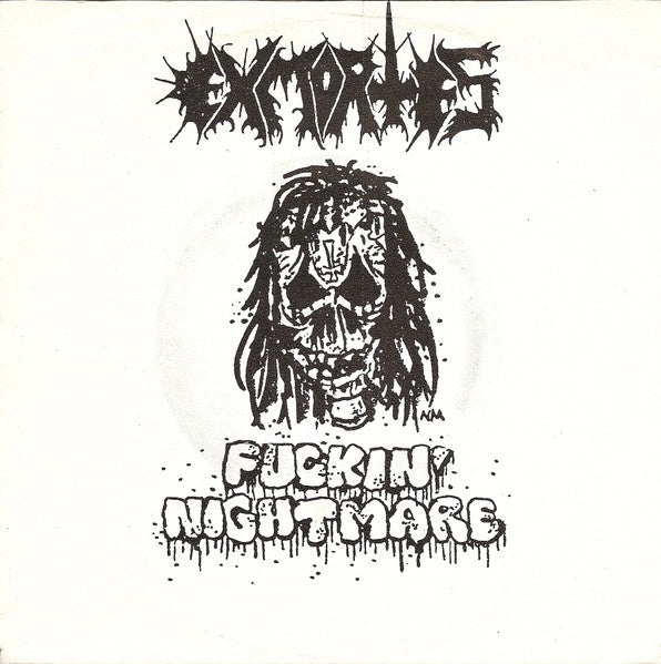 Exmortes – Fuckin' Nightmare - Mint- 7" EP Record 1989 TBS Netherlands Vinyl - Black Metal / Doom Metal / Noise