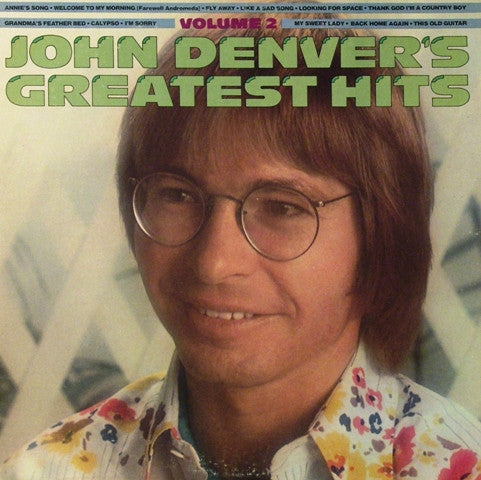 John Denver – John Denver's Greatest Hits, Volume 2 - VG+ LP Record 1977 RCA USA Vinyl - Country - Shuga Records
