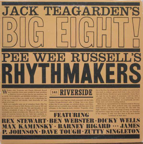 Jack Teagarden's Big Eight / Pee Wee Russell's Rhythmakers - VG+ Lp Record 1956 Riverside USA Mono Vinyl - Jazz
