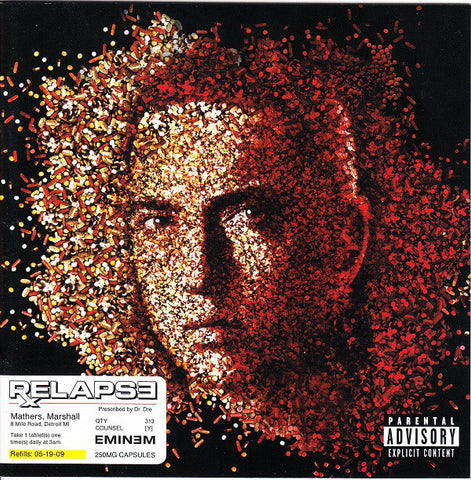 Eminem ‎– Relapse (2009) - New 2 LP Record 2022 Aftermath USA Vinyl - Hip Hop