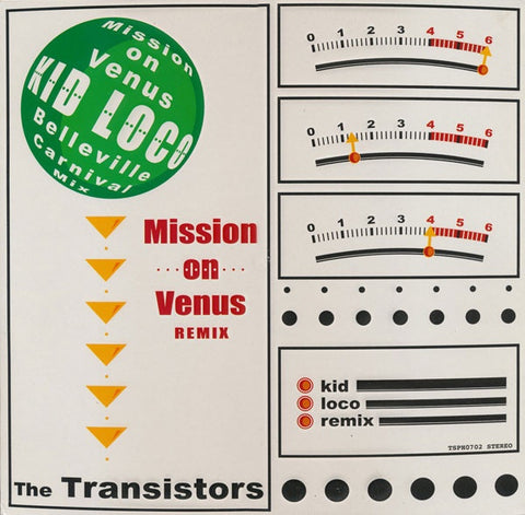The Transistors – Mission On Venus Remix - VG+ 10" Single Record 2001 Temposphere Italy Vinyl - Breaks