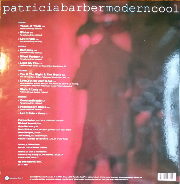 Patricia Barber – Modern Cool (1998) - New 2 LP Record 2014 Premonition USA 180 gram Vinyl - Jazz - Shuga Records
