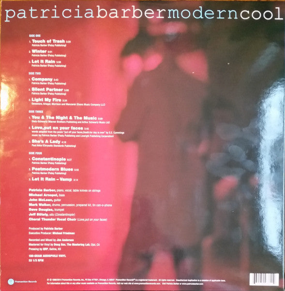 Patricia Barber – Modern Cool (1998) - New 2 LP Record 2014 Premonition USA 180 gram Vinyl - Jazz