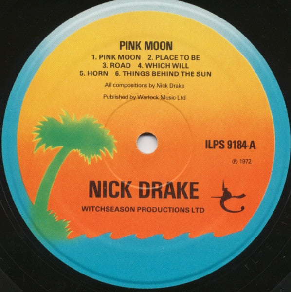 Nick Drake – Pink Moon (1972) - VG+ LP Record 1976 Island UK Vinyl - Folk Rock / Acoustic - Shuga Records