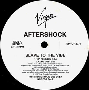 Aftershock – Slave To The Vibe - VG+ 12" Single USA 1993 Promo - House
