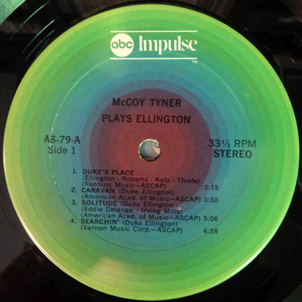 McCoy Tyner – McCoy Tyner Plays Ellington (1965) - VG+ LP Rercord 1974 Impulse! USA Stereo Vinyl - Jazz / Post Bop - Shuga Records