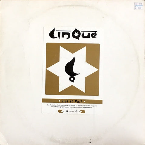 Lin Que – Let It Fall - Mint- 12" Single Promo Record 1995 EastWest Vinyl - Hip Hop