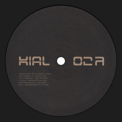 Random Logic – Kial 02 - New 12" Single Record 1998 Kial Slovenia Vinyl - Techno