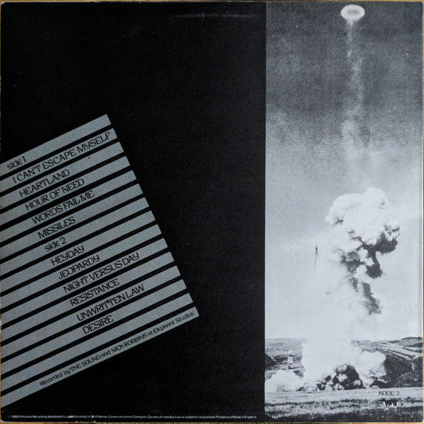 The Sound – Jeopardy - Mint- LP Record 1980 Korova UK Vinyl - New Wave / Post-Punk - Shuga Records