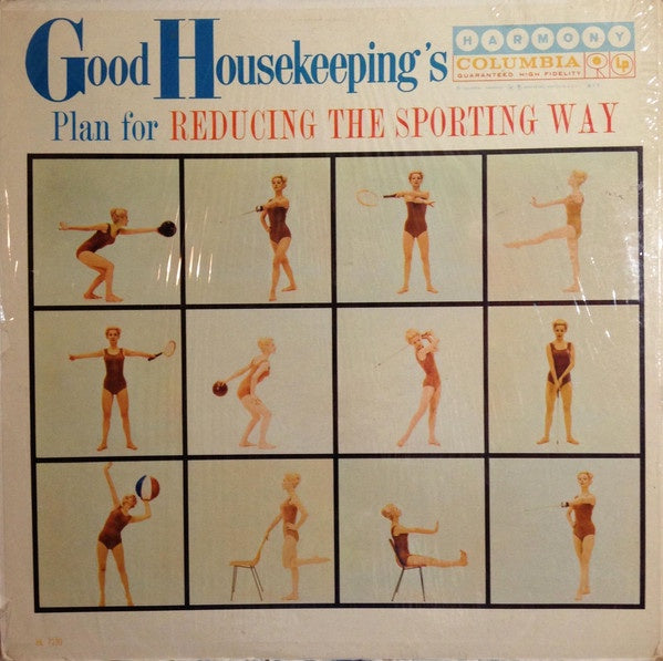 Tony Aless And His Quartet, Rosemary Rice – Good Housekeeping's Plan For Reducing The Sporting Way - VG+ LP Record 1959 Harmony USA Vinyl & Insert - Jazz / Non-Music / Health-Fitness