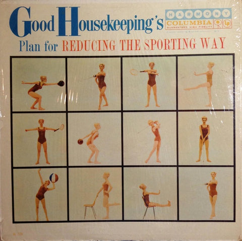 Tony Aless And His Quartet, Rosemary Rice – Good Housekeeping's Plan For Reducing The Sporting Way - VG+ LP Record 1959 Harmony USA Vinyl & Insert - Jazz / Non-Music / Health-Fitness