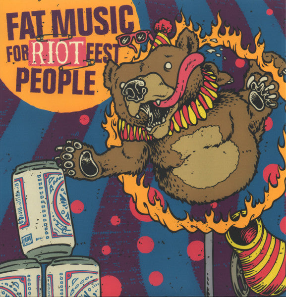 Lagwagon / Swingin' Utters / Me First And The Gimme Gimmes ‎- Fat Music For Riot Fest People - New 3x 7" Single Record 2014 Fat Wreck Chords Flexi-disc Green, Red, White Vinyl - Punk - Shuga Records