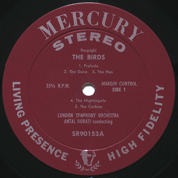 TAS SR90153 Dorati - Respighi - VG LP Record 1959 Mercury Living Presence Stereo USA Vinyl - Classical - Shuga Records