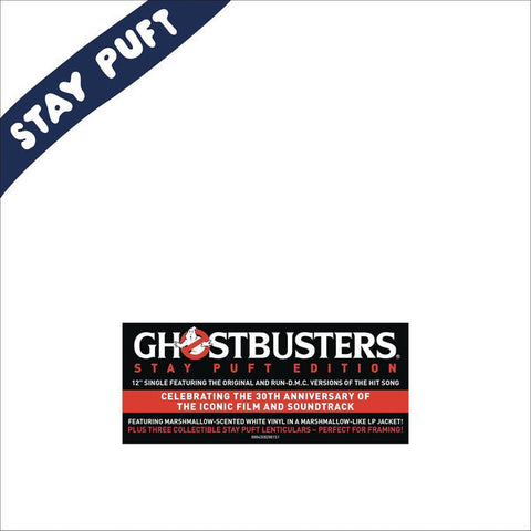 Ray Parker Jr. / Run-DMC ‎– Ghostbusters (Stay Puft Edition) - New 12" Single Record 2014 Legacy White Marshmallow Scented Vinyl, 3x 3D lenticular Prints - Soundtrack