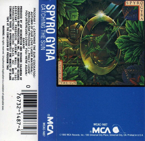 Spyro Gyra – Catching The Sun - Used Cassette MCA 1980 USA - Jazz Fushion