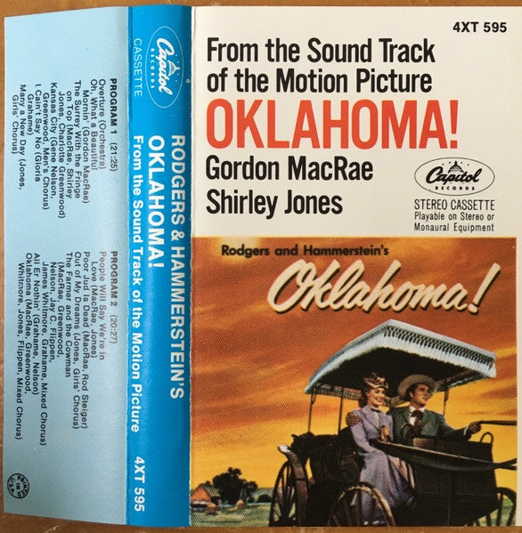 Rodgers & Hammerstein ‎– Oklahoma! (1955) -Used Cassette Capitol Tape - Soundtrack - Shuga Records