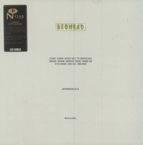 Bedhead – WhatFunLifeWas (1994) - VG+ LP Record 2014 Numero Group 180 gram Black Vinyl & Download - Indie Rock / Shoegaze
