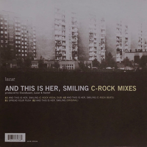 Lazar – And This Is Her, Smiling (C-Rock Mixes) - New 12" Single Record 2001 STIR15 Germany Vinyl - Broken Beat / Future Jazz / Deep House