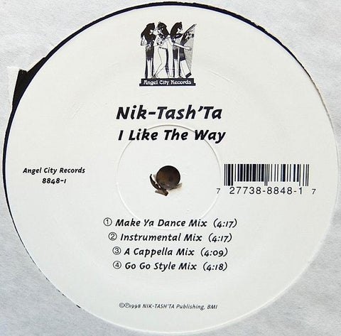 Nik-Tash' Ta – I Like The Way - Mint- 12" Single Record 1998 Angel City USA Vinyl - Hip Hop / New Jack Swing