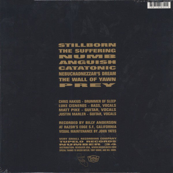 Sleep - Vol. 1 (1991) - New Lp Record Tupelo USA Vinyl & Download - Doom Metal / Stoner Rock