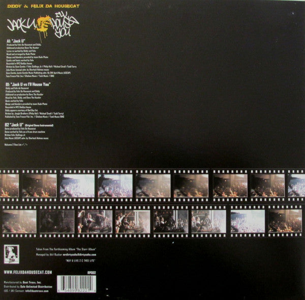 Diddy & Felix Da Housecat – Jack U vs I'll House You - New 12" Single Record 2006 Rude Photo USA Vinyl - Chicago House / Electro