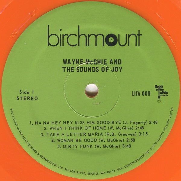 Wayne McGhie & The Sounds Of Joy – Wayne McGhie & The Sounds Of Joy - Mint- (NO OG COVER) LP Record Store Day Black Friday 2014 Light In The Attic RSD Orange Vinyl - Funk / Reggae