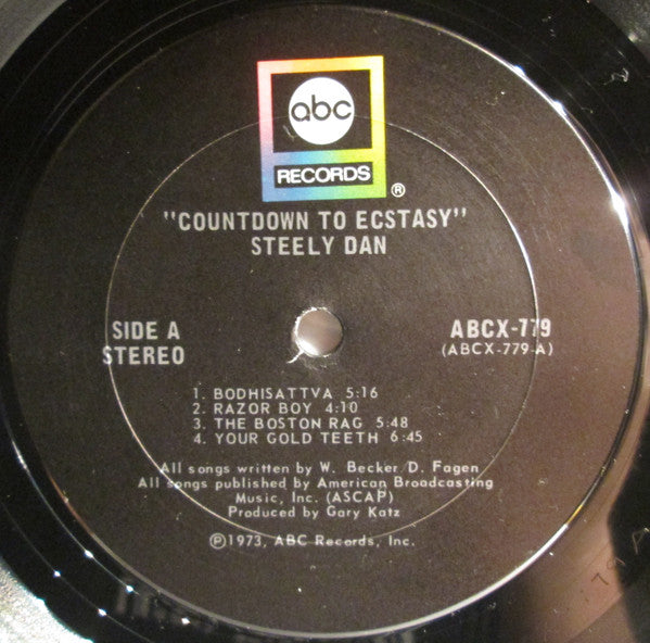 Steely Dan – Countdown To Ecstasy - VG+ LP Record 1973 ABC USA Vinyl & Insert - Pop Rock / Jazz-Rock - Shuga Records