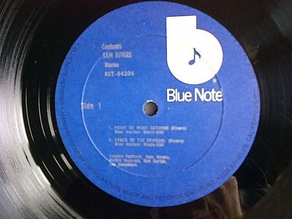 Sam Rivers – Contours (1967) - VG+ LP Record 1977 Blue Note USA Vinyl - Jazz / Free Jazz / Post Bop