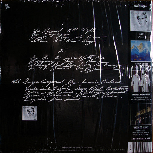 Lewis Baloue ‎– Romantic Times (1985) - New LP Record 2014 Light In The Attic 180 gram Vinyl - Synth-pop / Ambient / Ethereal / Folk Rock - Shuga Records