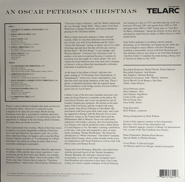 Oscar Peterson - An Oscar Peterson Christmas - New 2014 Record LP Standard Black Vinyl - Jazz - Shuga Records