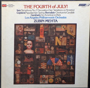 Zubin Mehta - The Fourth of July! - Mint- 2 LP Record 1976 London ffrr Vinyl - Classical