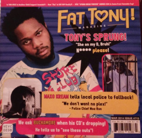 Fat Tony – Fat Tony - New 7" Single Record 2014 Volcom Ent Black Vinyl & Numbered - Hip Hop